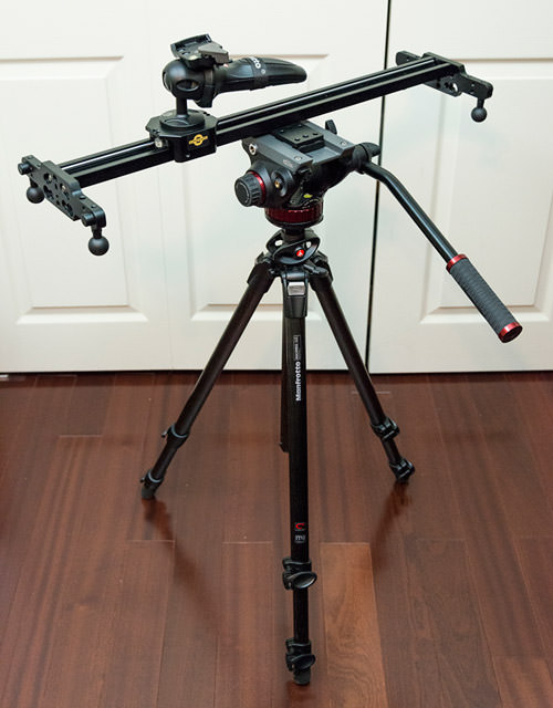 Manfrotto 055CXPRO3 with 502 Fluid Head Setup