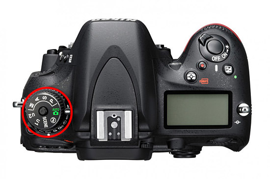 Nikon D610 Top