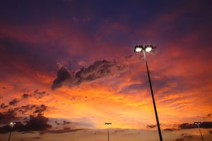 Street Lamps at Sunset