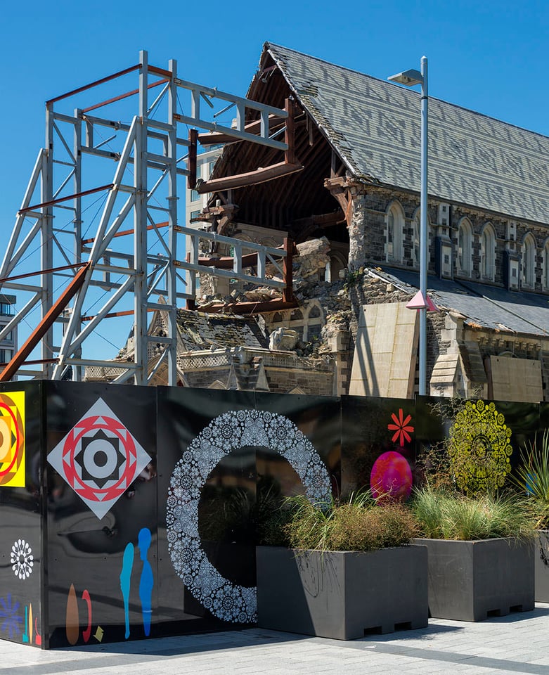 Post-quake Christchurch Cathedral