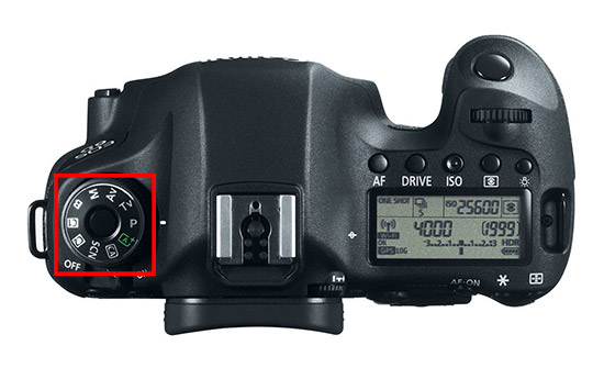 Canon 6D Shooting Modes Dial