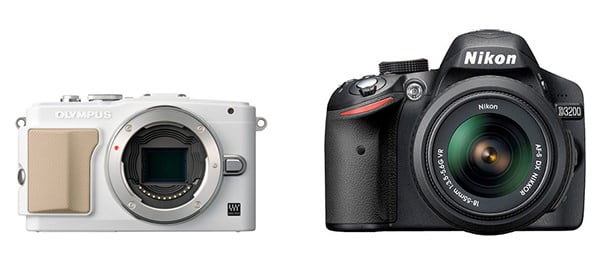 Mirrorless vs DSLR size comparison