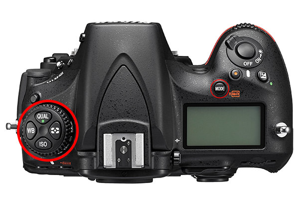 Nikon D810 Top