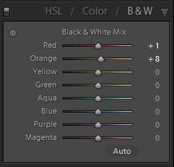 B&W With Lightroom_HSL Tab Adjustments