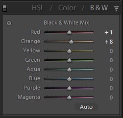 B&W With Lightroom_HSL Tab Adjustments