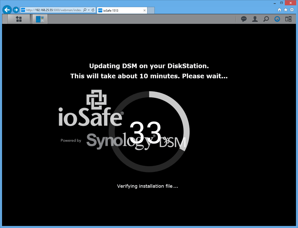 ioSafe 1513 Firmware Update