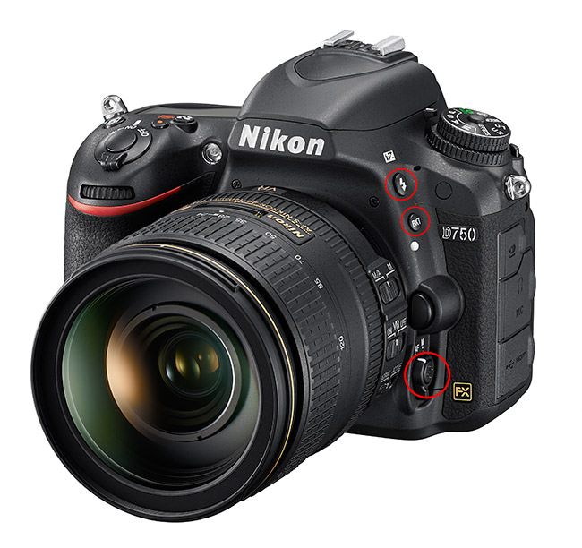 Nikon D750 Front Buttons