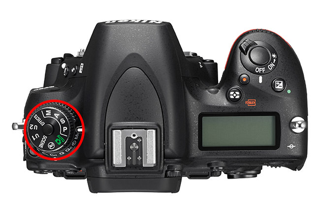 Nikon D750 PASM Mode Dial