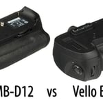 Nikon MB-D12 vs Vello BG-N7