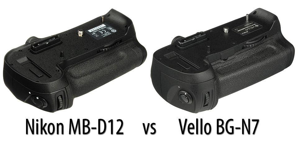 Nikon MB-D12 vs Vello BG-N7