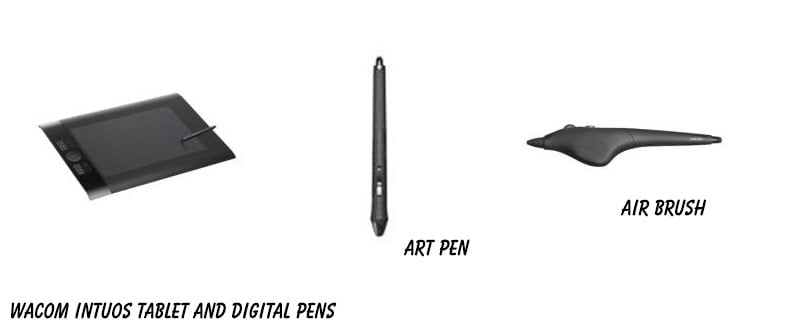 Wacom Intuos Tablet and Pens