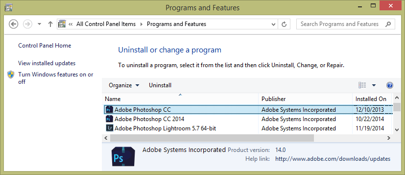 Adobe Photoshop CC and CC 2014 on the Same Computer