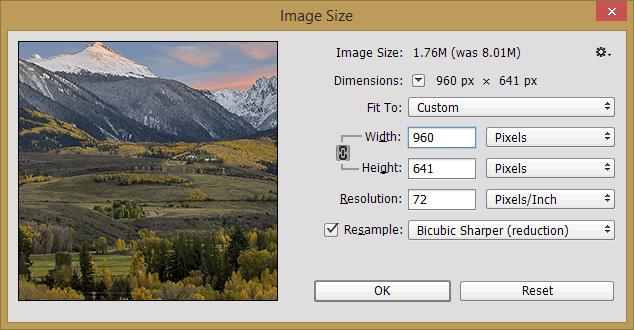 Photoshop Image Size