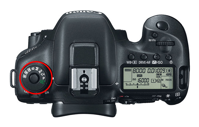 Canon 7D Mark II PASM Dial