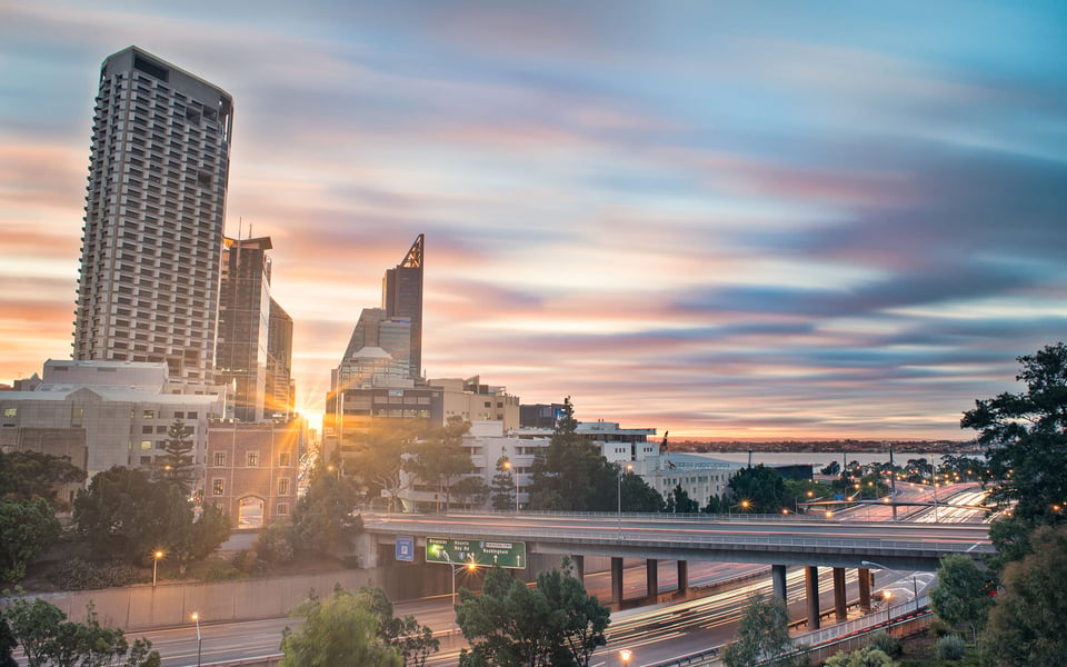 Moving Cloud Sunrise at Kings Park