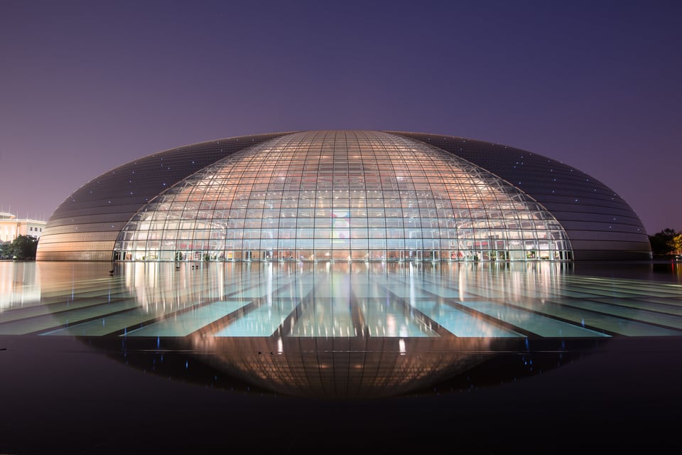 3-Beijing Opera House Smoggy Night