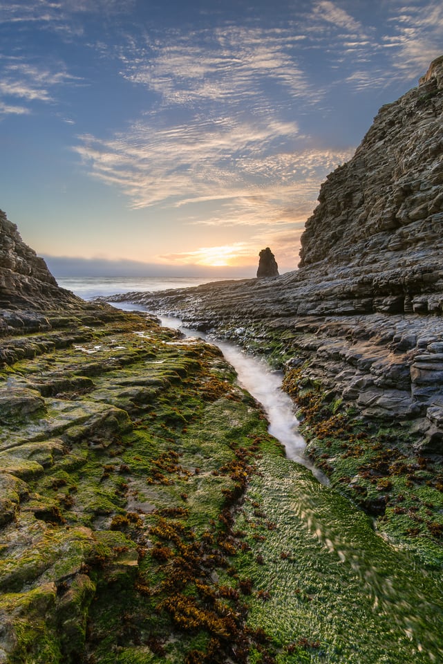 Ocean Crevice at Davenport, CA #2