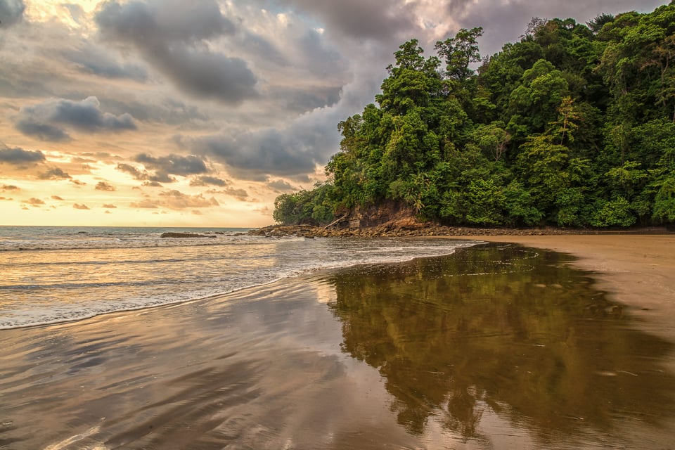 Playa Arco at sunset