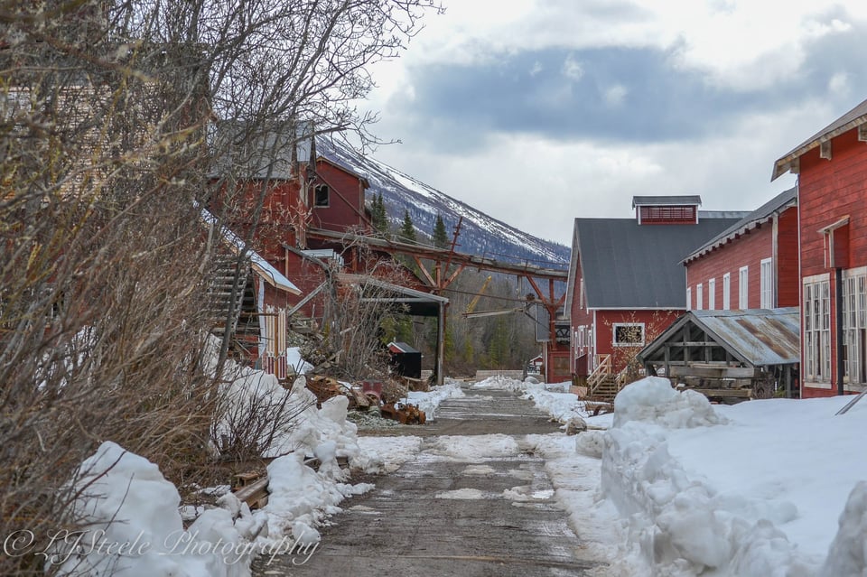 Vestiges of snow at the Kennecott Mines