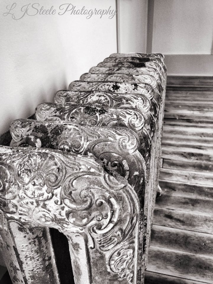 An old radiator in one of the restored Kennecott Mine buildings.