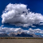 17 Clouds with Tetons