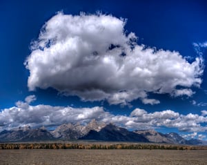 17 Clouds with Tetons