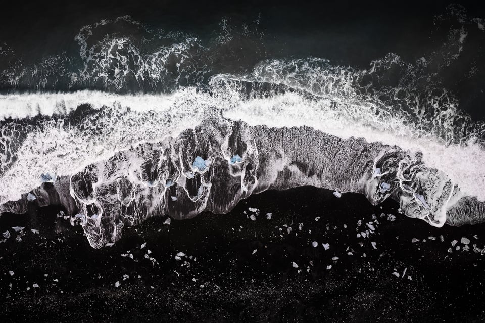 Jokulsarlon from a Drone