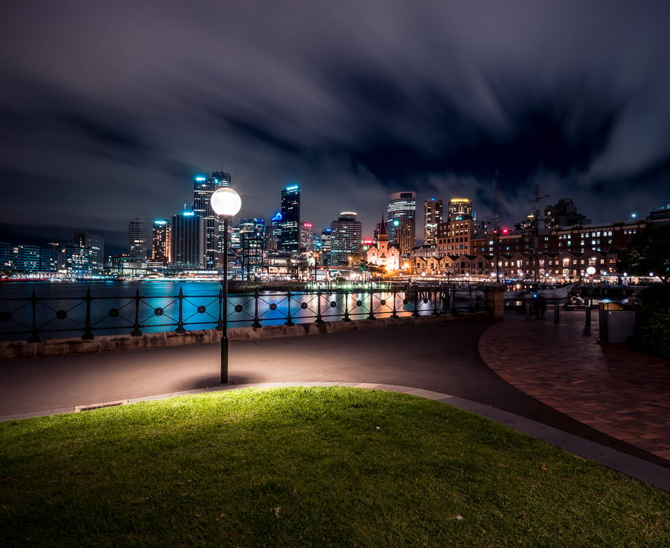 Downtown Sydney from Hickson Road Reserve