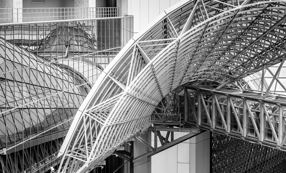 Roof detail of Kyoto Train Station