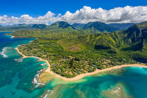 Bird's eye view of Wainiha