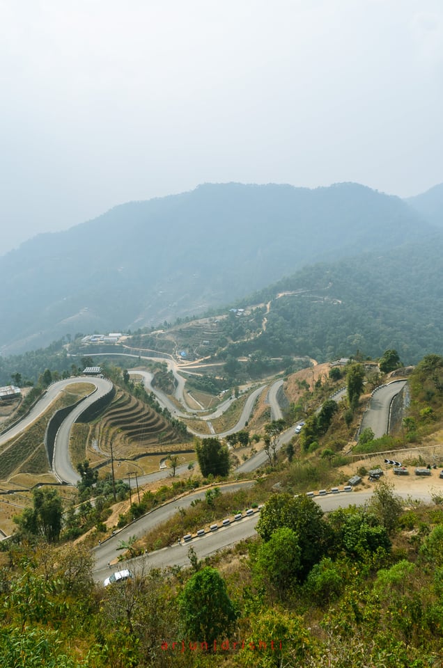 Bends of the Dhulikhel Bardibas BP Highway #2