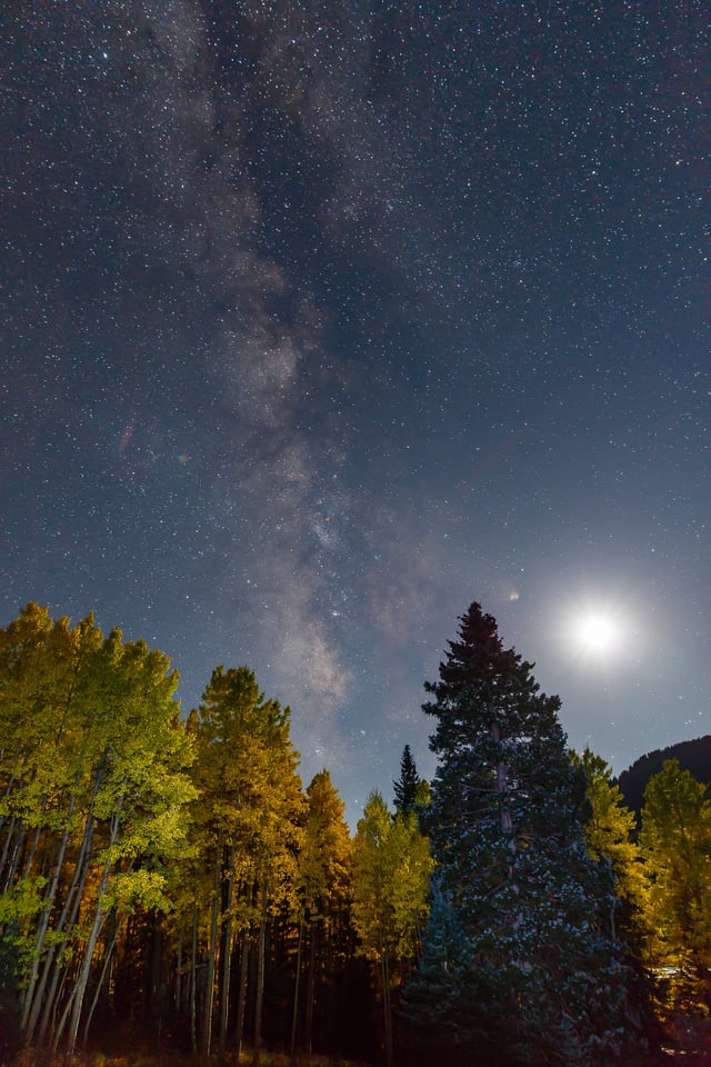 Milky Way Moonrise RAW Modified