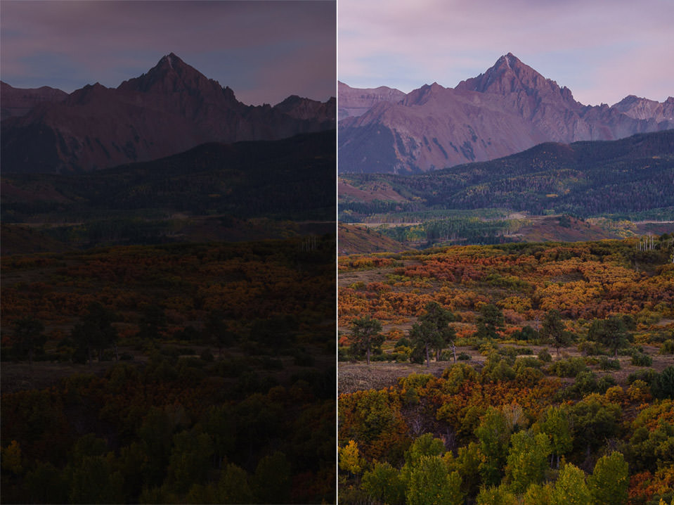 A7R II Before and After Recovery