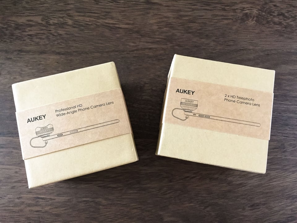 Aukey Cell Phone Lens Packaging