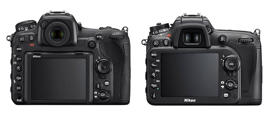 Nikon D500 vs D7200 Back