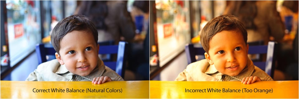 White Balance - Correct vs Incorrect