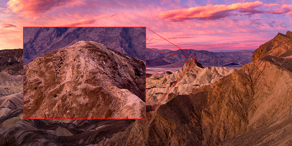 Zabriskie Point Panorama Details