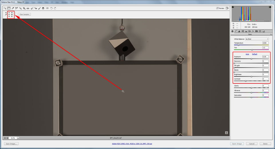 Figure 28. PV2010 with zeroed-out defaults. Shot with ISO 100. Gsampler = 88 instead of 81