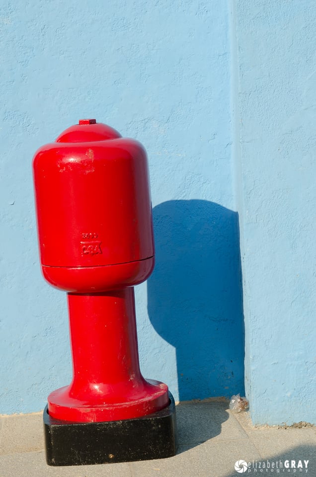 Fire Hydrant Garbage and Shadow