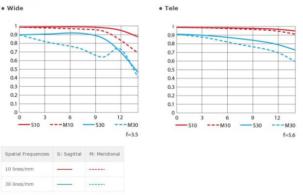 Nikon AF-P DX NIKKOR 18-55mm f/3.5-5.6G VR MTF Chart