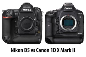 Nikon D5 vs Canon 1D X Mark II