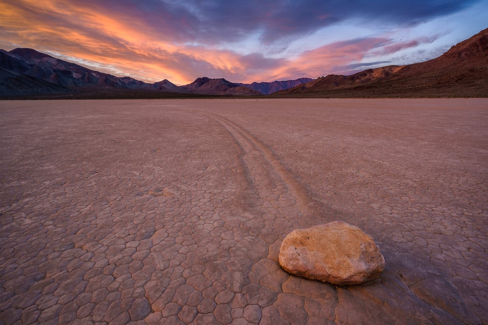 Racetrack Playa at Sunset