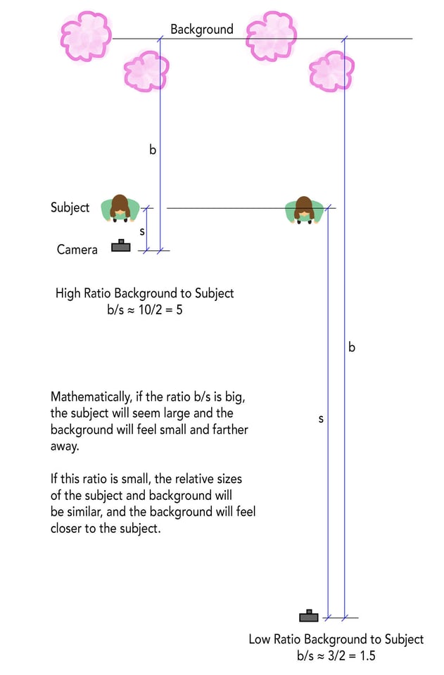 Subject Background Distance Ratio