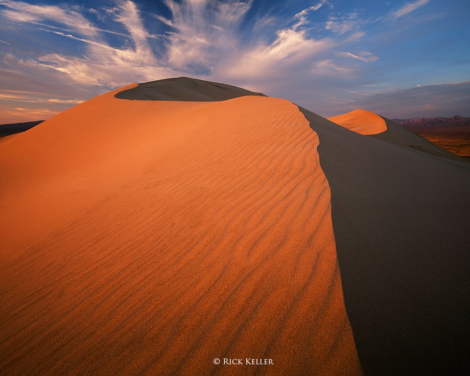 Kelso Dunes, Mamiya 7II, 43mm f/4.5, Fujichrome Velvia 50