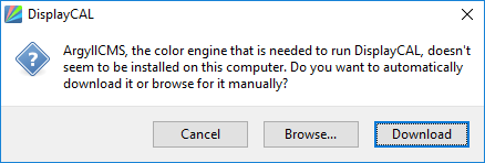 DisplayCAL ArgyllCMS Installation