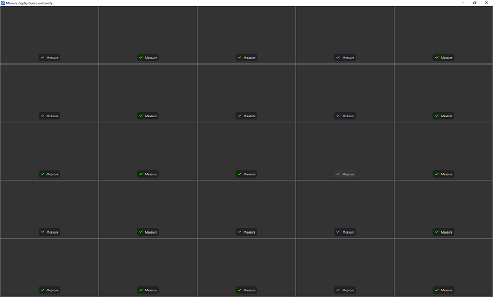 DisplayCAL Uniformity Test