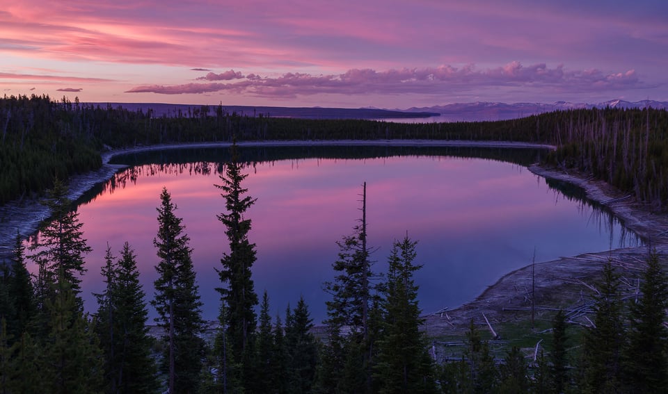 Lake at Yellowstone National Park. Captured with Pentax K-1 DSLR