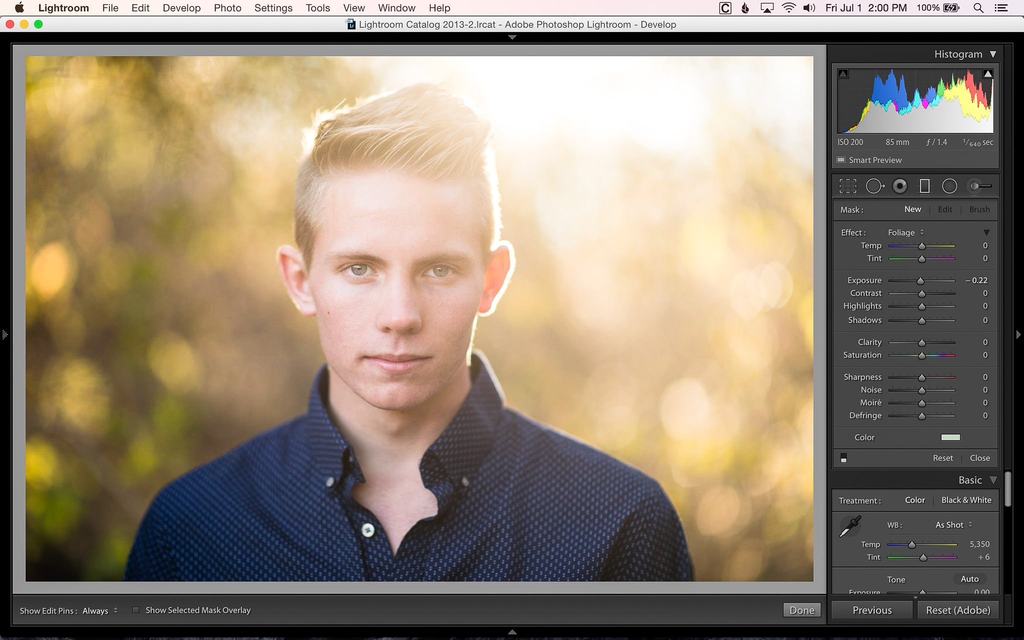 Adding Color With Filters and Brushes In Lightroom-4