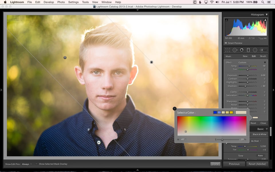 Adding Color With Filters and Brushes In Lightroom-6