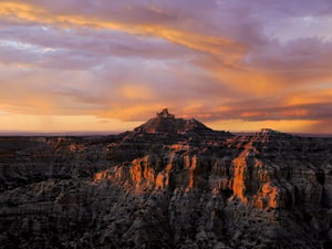 Even though this was not photographed during my trip, it illustrates what cane done with the proper lighting and just being at a great location. This is Angel Peak in New Mexico during a very dramatic thunderstorm.